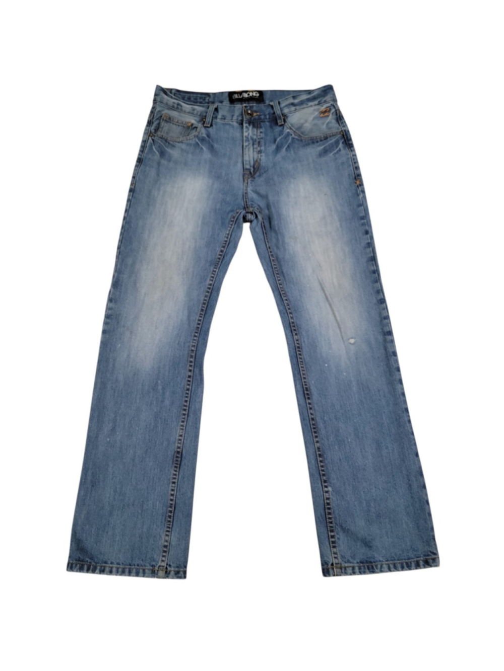 BILLABONG Men's 100% Cotton Blue Straight Leg Jeans Size 34/30 Pre-owned Cond.